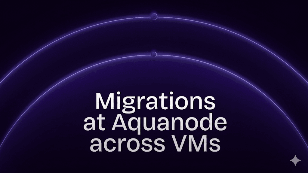 Migrations at aquanode across VMs