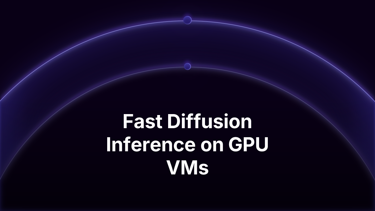 Fast diffusion inference on GPU VMs using xfuser