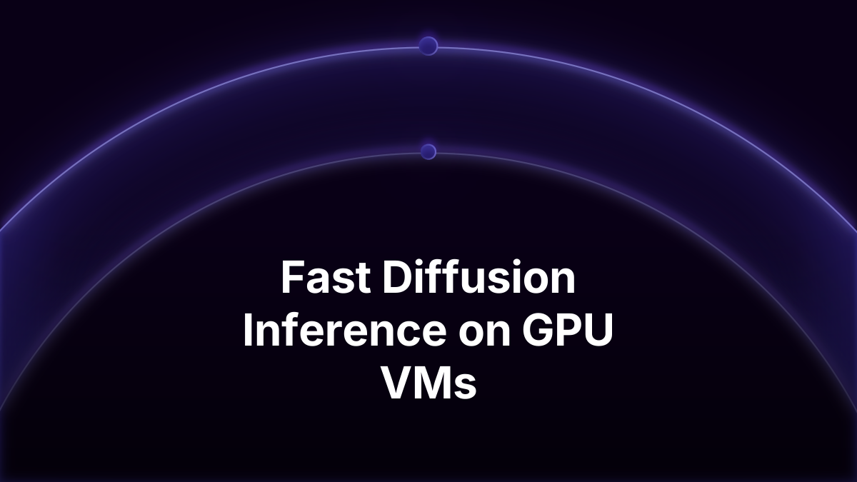 Fast diffusion inference on GPU VMs using xfuser